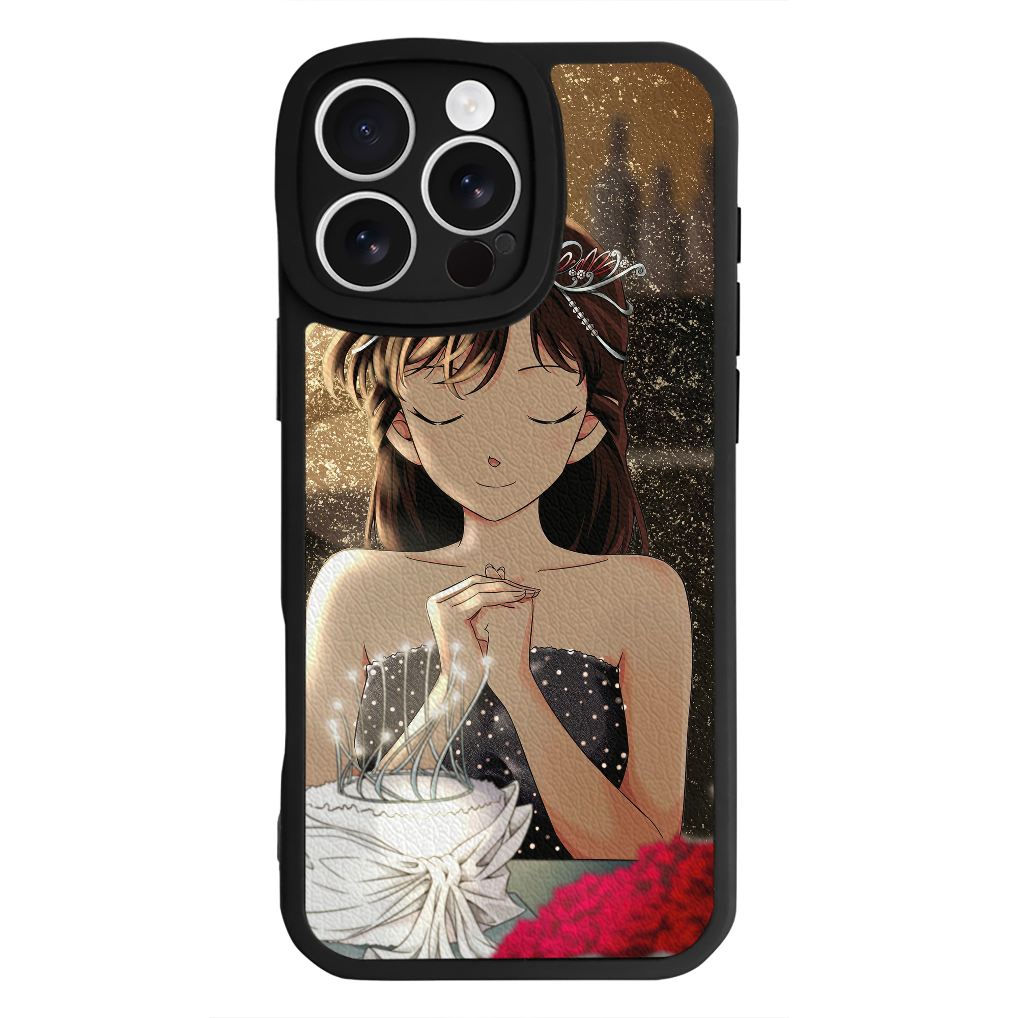 （画像用） 名探偵コナン Detective Conan 【iPhone 16シリーズ対応】シリコンスマホケース（レザー調） 材質：シリコン